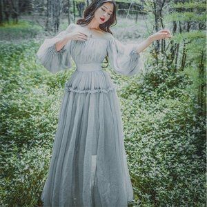 Grey Sheer Fairy Dress